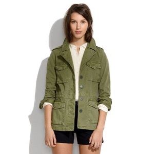 Madewell Army Green Jacket with pockets